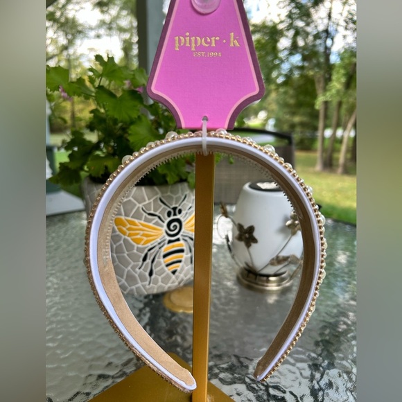 Piper K Accessories - NWT-PIPER K Pearl Embellished Headband